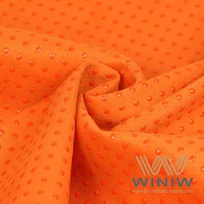 Plastic Gloves Faux Leather Non Slip Dot Microfiber Suede Soft Synthetic Leather